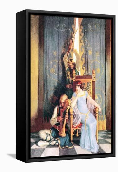 Death of King Mark-Newell Convers Wyeth-Framed Stretched Canvas