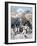 Death of Lieutenant Lecerf, Battle of Napa, Nigeria, 1894-Frederic Lix-Framed Giclee Print