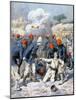 Death of Lieutenant Lecerf, Battle of Napa, Nigeria, 1894-Frederic Lix-Mounted Giclee Print