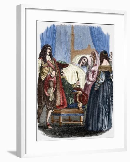 Death of Louis XIII (1601-1643)-null-Framed Giclee Print