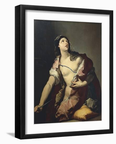 Death of Lucretia-Luca Giordano-Framed Giclee Print