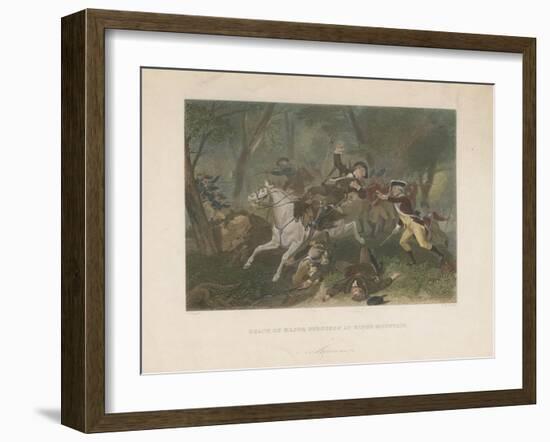 Death of Major Ferguson at King's Mountain, 1863-Alonzo Chappel-Framed Giclee Print