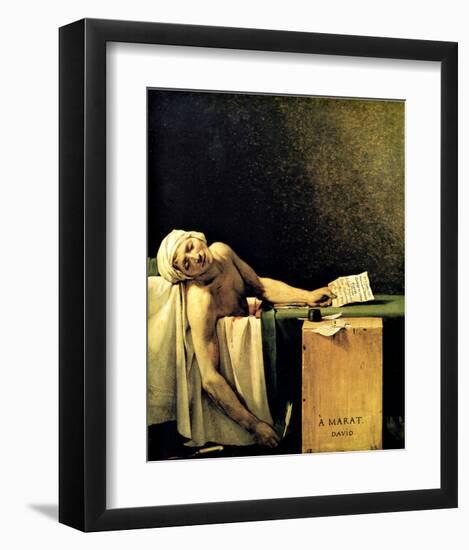 Death of Marat-Jacques-Louis David-Framed Giclee Print