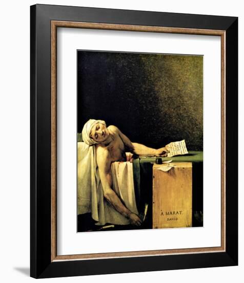 Death of Marat-Jacques-Louis David-Framed Giclee Print