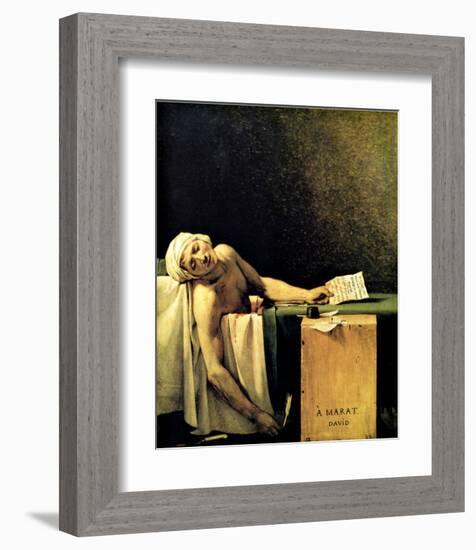 Death of Marat-Jacques-Louis David-Framed Giclee Print