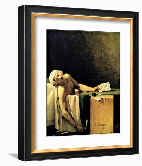 Death of Marat-Jacques-Louis David-Framed Giclee Print