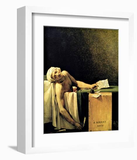 Death of Marat-Jacques-Louis David-Framed Giclee Print