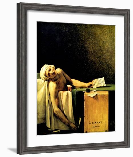 Death of Marat-Jacques-Louis David-Framed Giclee Print