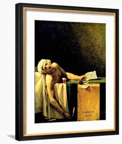 Death of Marat-Jacques-Louis David-Framed Giclee Print