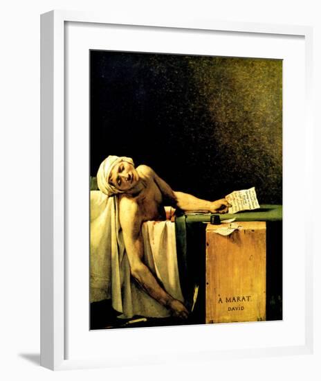 Death of Marat-Jacques-Louis David-Framed Giclee Print