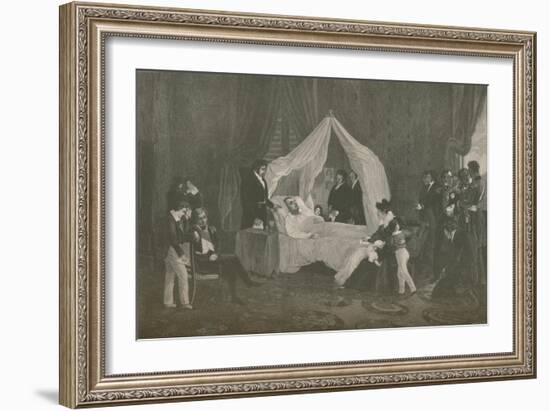 'Death of Napoleon I', 1821, (1896)-Henry Wolf-Framed Giclee Print