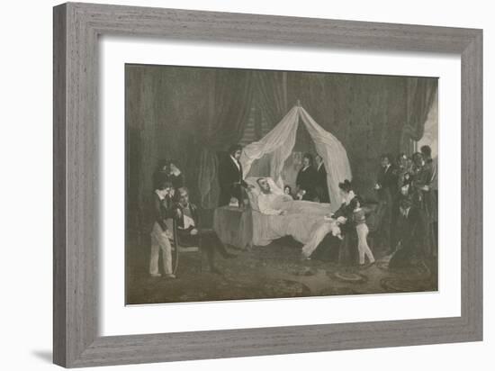 'Death of Napoleon I', 1821, (1896)-Henry Wolf-Framed Giclee Print