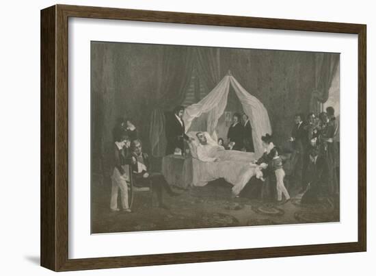 'Death of Napoleon I', 1821, (1896)-Henry Wolf-Framed Giclee Print