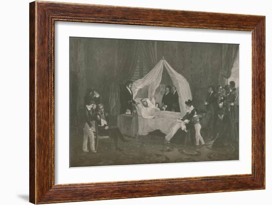 'Death of Napoleon I', 1821, (1896)-Henry Wolf-Framed Giclee Print