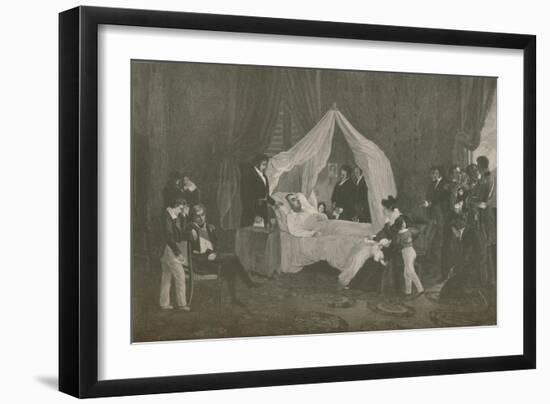 'Death of Napoleon I', 1821, (1896)-Henry Wolf-Framed Giclee Print