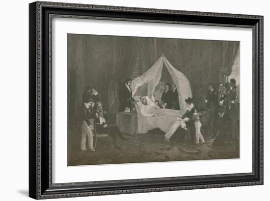 'Death of Napoleon I', 1821, (1896)-Henry Wolf-Framed Giclee Print