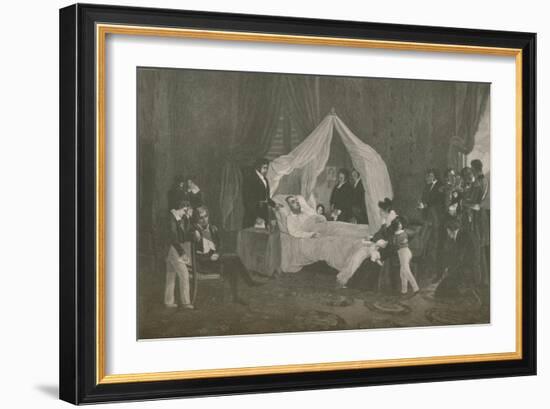 'Death of Napoleon I', 1821, (1896)-Henry Wolf-Framed Giclee Print