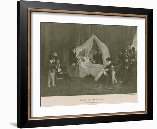 Death of Napoleon I-Charles Auguste Steuben-Framed Giclee Print