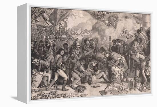 Death of Nelson Ad 1805-Daniel Maclise-Framed Premier Image Canvas