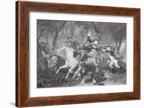 Death of Patrick Ferguson at the Battle of King's Mountain, 7 October 1780-American School-Framed Giclee Print