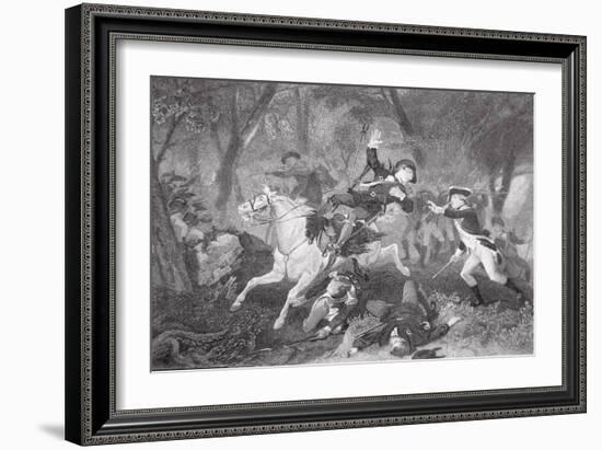 Death of Patrick Ferguson at the Battle of King's Mountain, 7 October 1780-American School-Framed Giclee Print