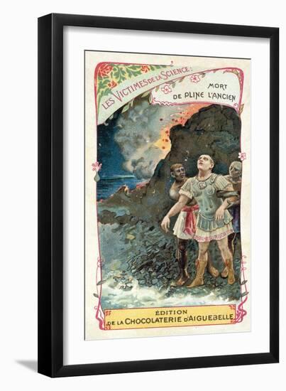 Death of Pliny the Elder in the Eruption of Vesuvius, 79--Framed Giclee Print