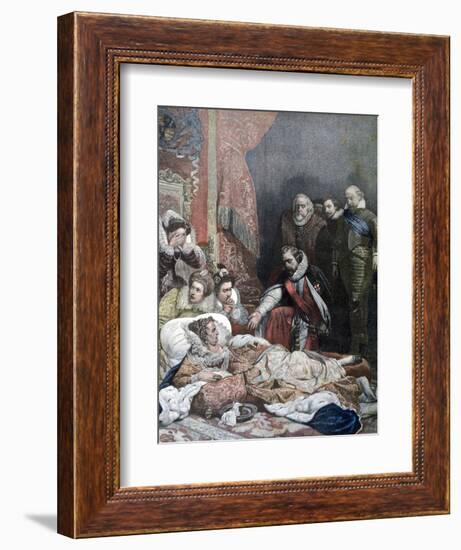 Death of Queen Elizabeth, 1892-Paul Delaroche-Framed Giclee Print