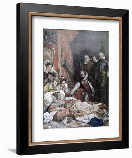 Death of Queen Elizabeth, 1892-Paul Delaroche-Framed Giclee Print