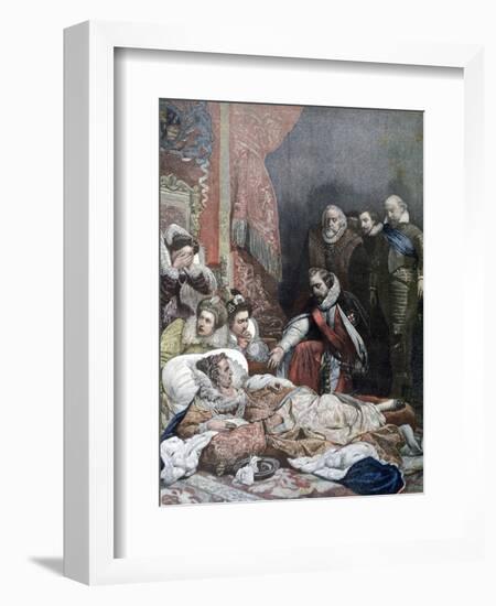 Death of Queen Elizabeth, 1892-Paul Delaroche-Framed Giclee Print