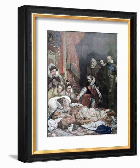 Death of Queen Elizabeth, 1892-Paul Delaroche-Framed Giclee Print