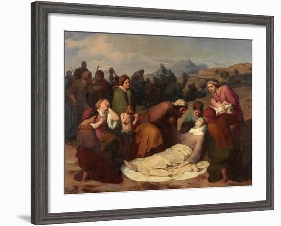 Death of Rachel, 1847-Gustave Metz-Framed Giclee Print