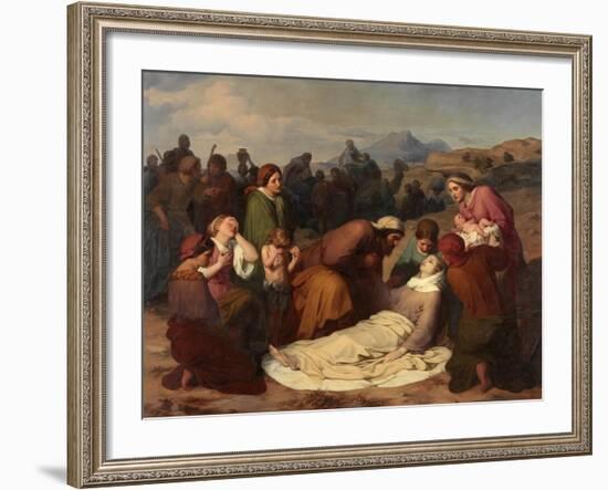 Death of Rachel, 1847-Gustave Metz-Framed Giclee Print