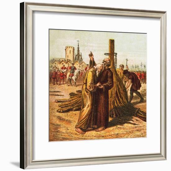 Death of Ridley and Latimer-English-Framed Giclee Print