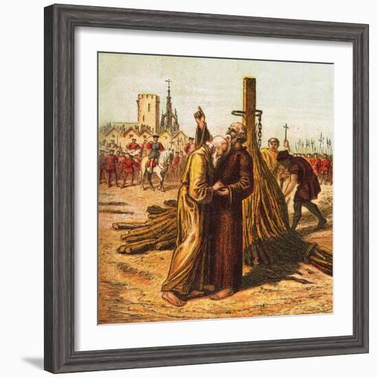 Death of Ridley and Latimer-English-Framed Giclee Print