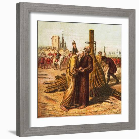 Death of Ridley and Latimer-English-Framed Giclee Print