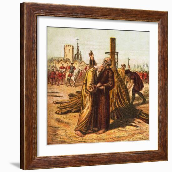 Death of Ridley and Latimer-English-Framed Giclee Print