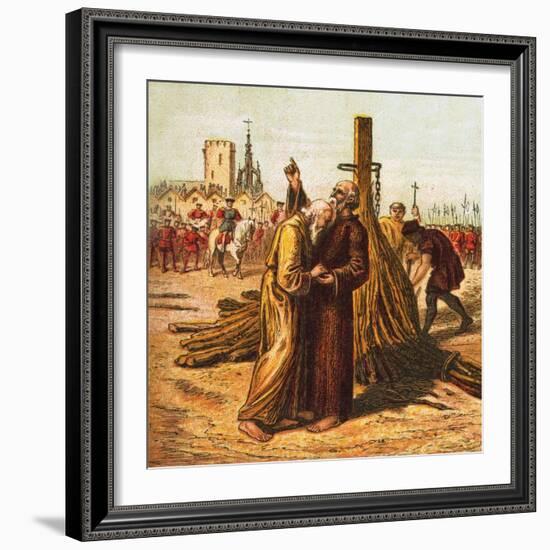 Death of Ridley and Latimer-English-Framed Giclee Print