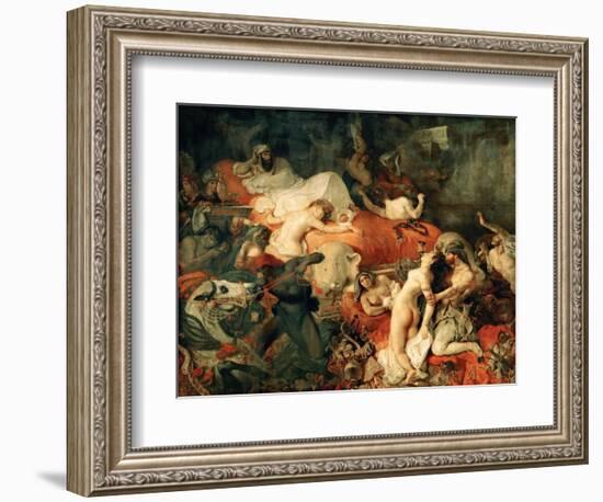 Death of Sardanapalus, 1827-Eugene Delacroix-Framed Giclee Print