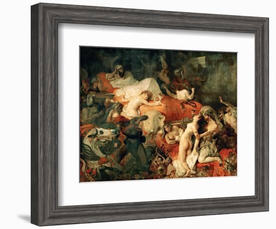 Death of Sardanapalus, 1827-Eugene Delacroix-Framed Giclee Print