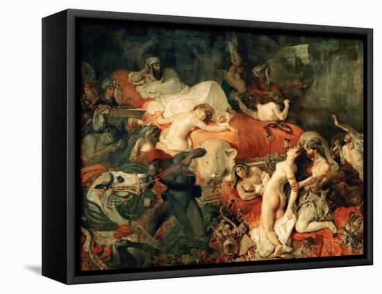 Death of Sardanapalus, 1827-Eugene Delacroix-Framed Premier Image Canvas