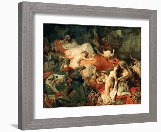 Death of Sardanapalus, 1827-Eugene Delacroix-Framed Giclee Print