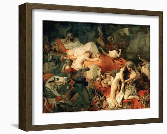 Death of Sardanapalus, 1827-Eugene Delacroix-Framed Giclee Print