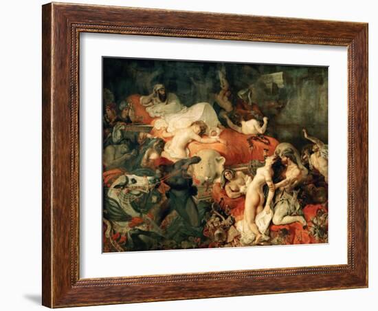 Death of Sardanapalus, 1827-Eugene Delacroix-Framed Giclee Print