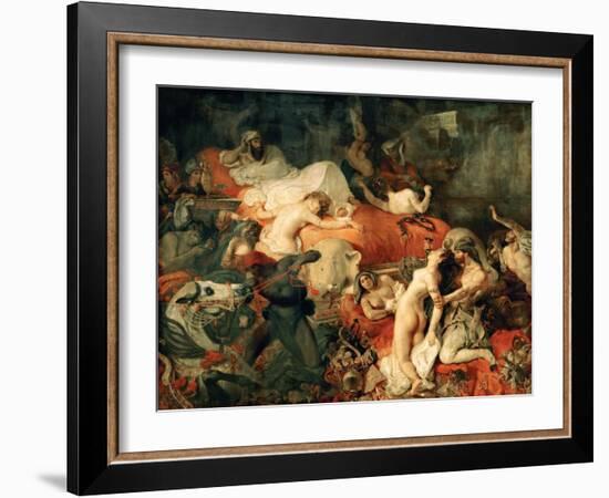 Death of Sardanapalus, 1827-Eugene Delacroix-Framed Giclee Print