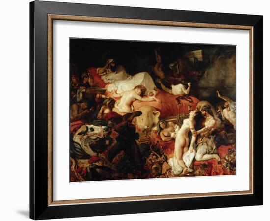 Death of Sardanapalus-Eugene Delacroix-Framed Giclee Print