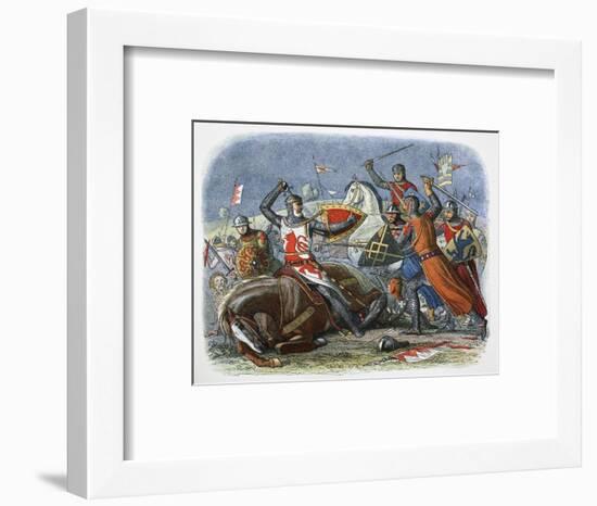 Death of Simon de Montfort, Battle of Evesham, Worcestershire, 1265 (1864)-James William Edmund Doyle-Framed Giclee Print