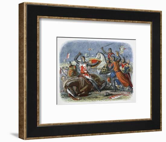 Death of Simon de Montfort, Battle of Evesham, Worcestershire, 1265 (1864)-James William Edmund Doyle-Framed Giclee Print