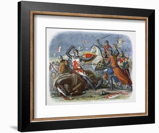 Death of Simon de Montfort, Battle of Evesham, Worcestershire, 1265 (1864)-James William Edmund Doyle-Framed Giclee Print