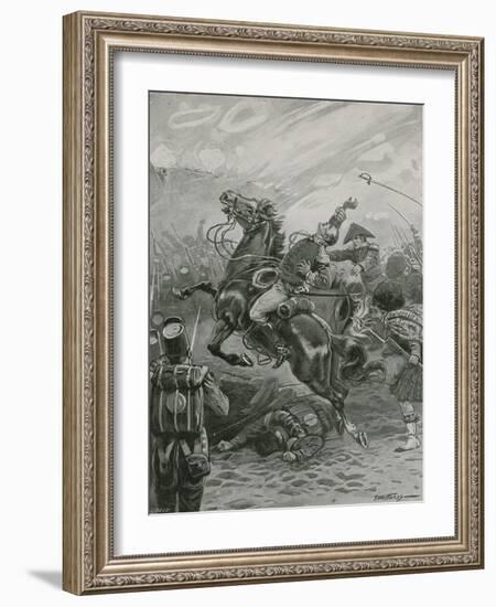 Death of Sir Edward Pakenham at the Battle of New Orleans, 1814-Paul Hardy-Framed Premium Giclee Print