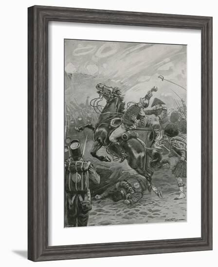 Death of Sir Edward Pakenham at the Battle of New Orleans, 1814-Paul Hardy-Framed Premium Giclee Print